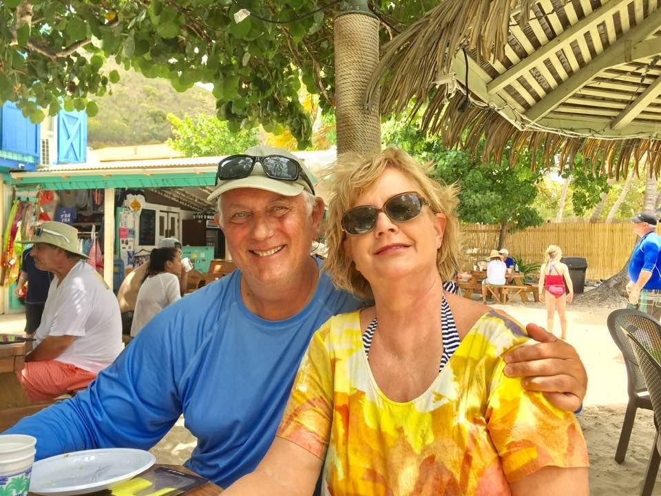 Soggy Dollar Bar on Yost Van Dyke, BVI. Love those Pain Killers!