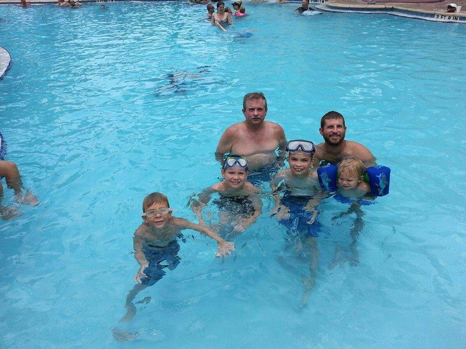 Having fun with the grandkids in Orlando