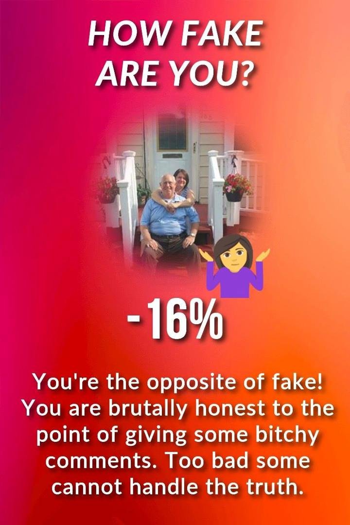 I am 100% "straight shooter"... no wonder I am so unpopular!