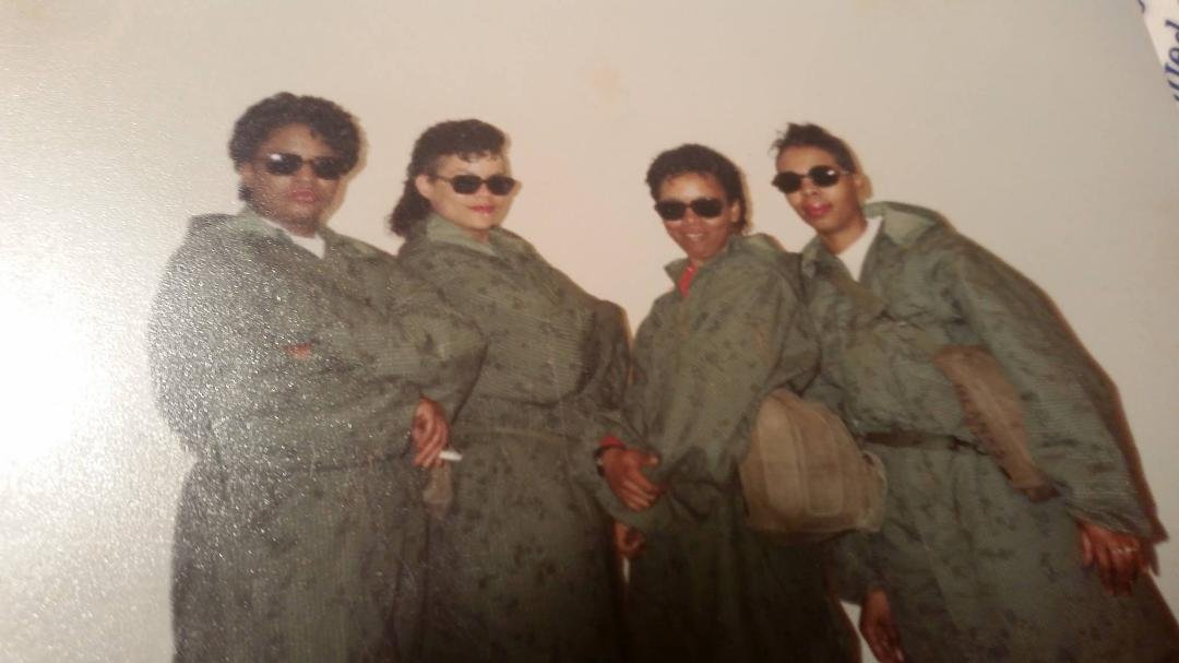 Me and the crew.Shade Brigade. 1991 Gulf War. My battles.