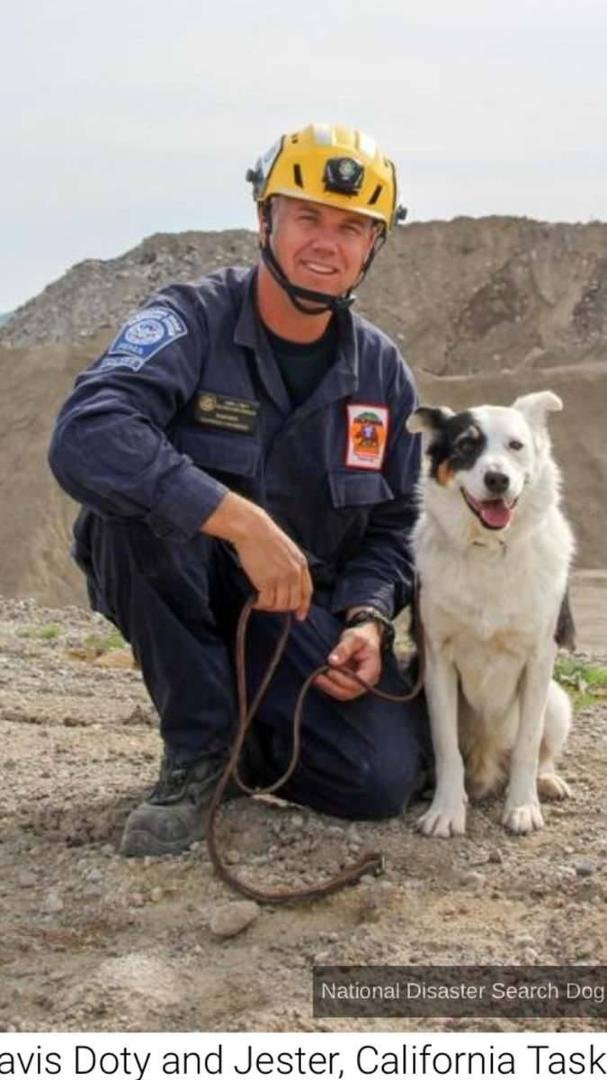 My old Crew Chief (Davis Doty) and his super smart dog - Jester are part of TF-5 working in Texas.