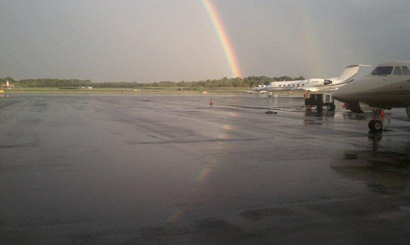 Rainbow came right to my feet on the ground, no pot of gold.