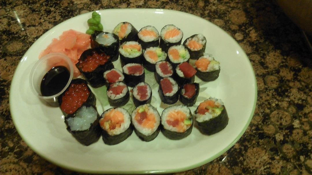 Awesome sushi my talented wife made. Mmmmmm