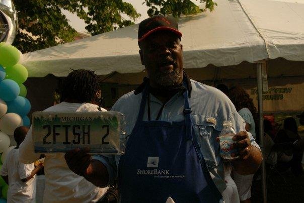 Fishing with Real Men Cook and the new plate for the Motor Home