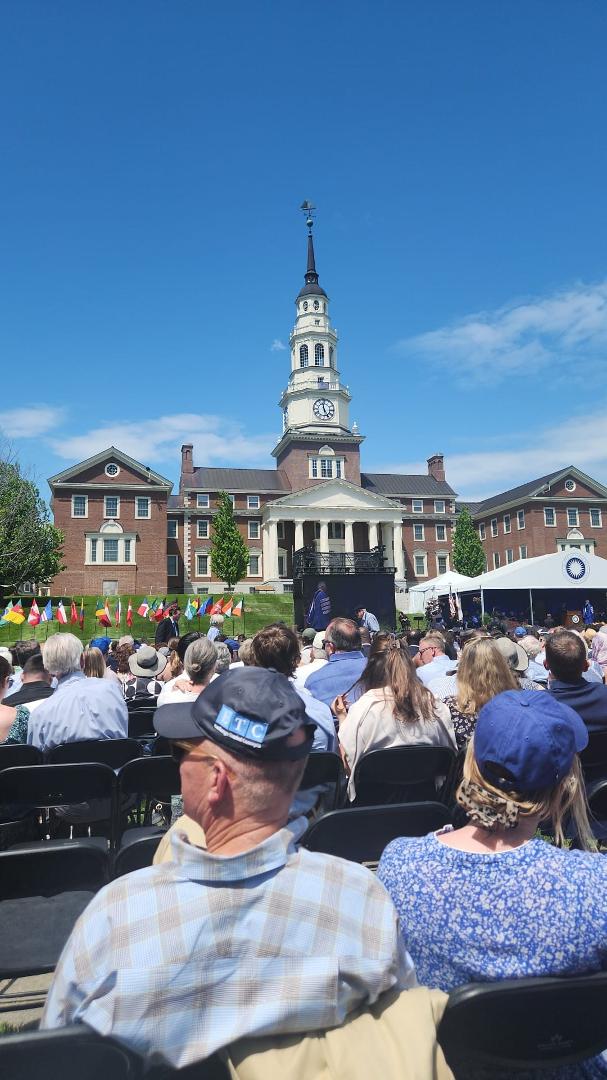 I am at Colby College in Maine celebrating my grand daughter's graduation. 

Being here brings back wonderful memories of some of the most rewarding times of my life. To all those BW students that I had the pleasure of ment