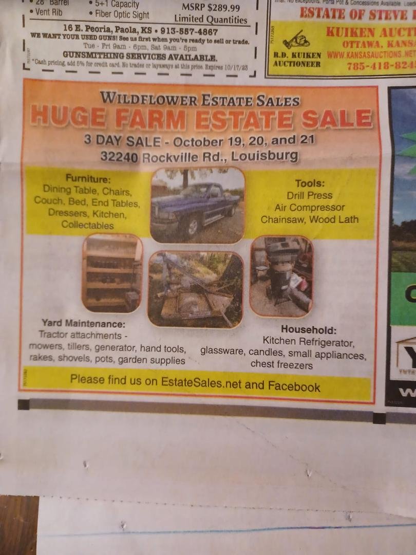 We are looking forward to this upcoming sale...!!!