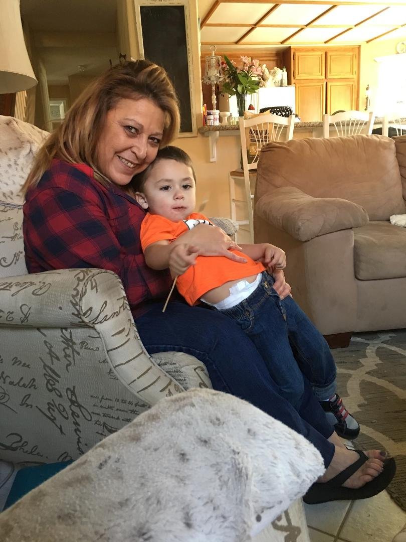 My daughter and her great nephew (my great grandson) he doesn't wear diapers anymore!