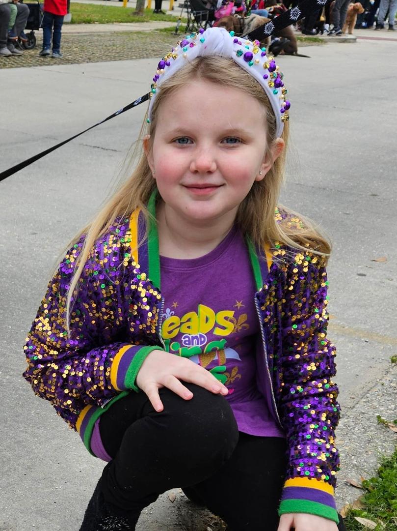 Kaia at the Parade of Paws in Slidell...