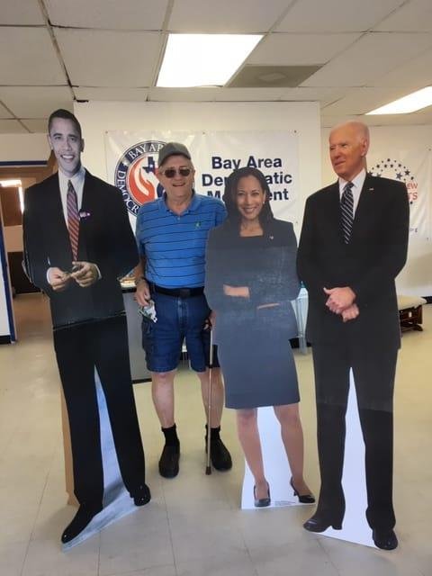 Got my yard sign at Democratic Headquarters yesterday.  Took a picture with some Friends