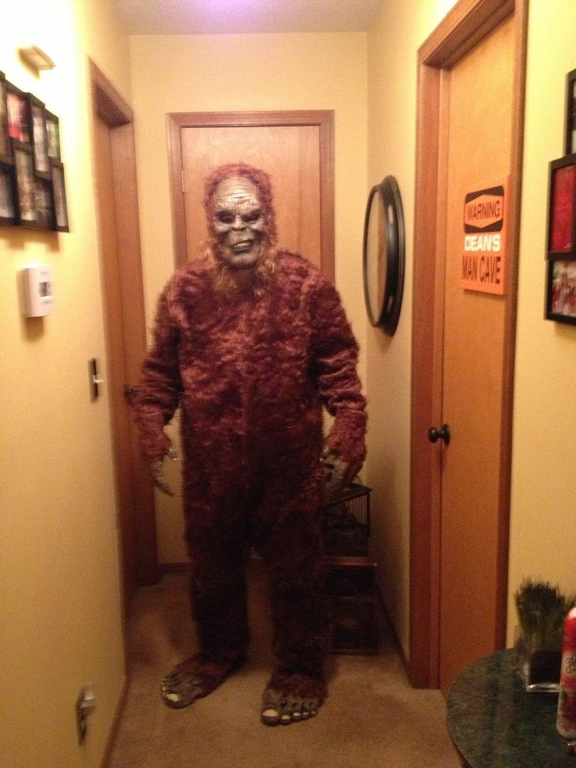 My hubs as big foot!!! Lol