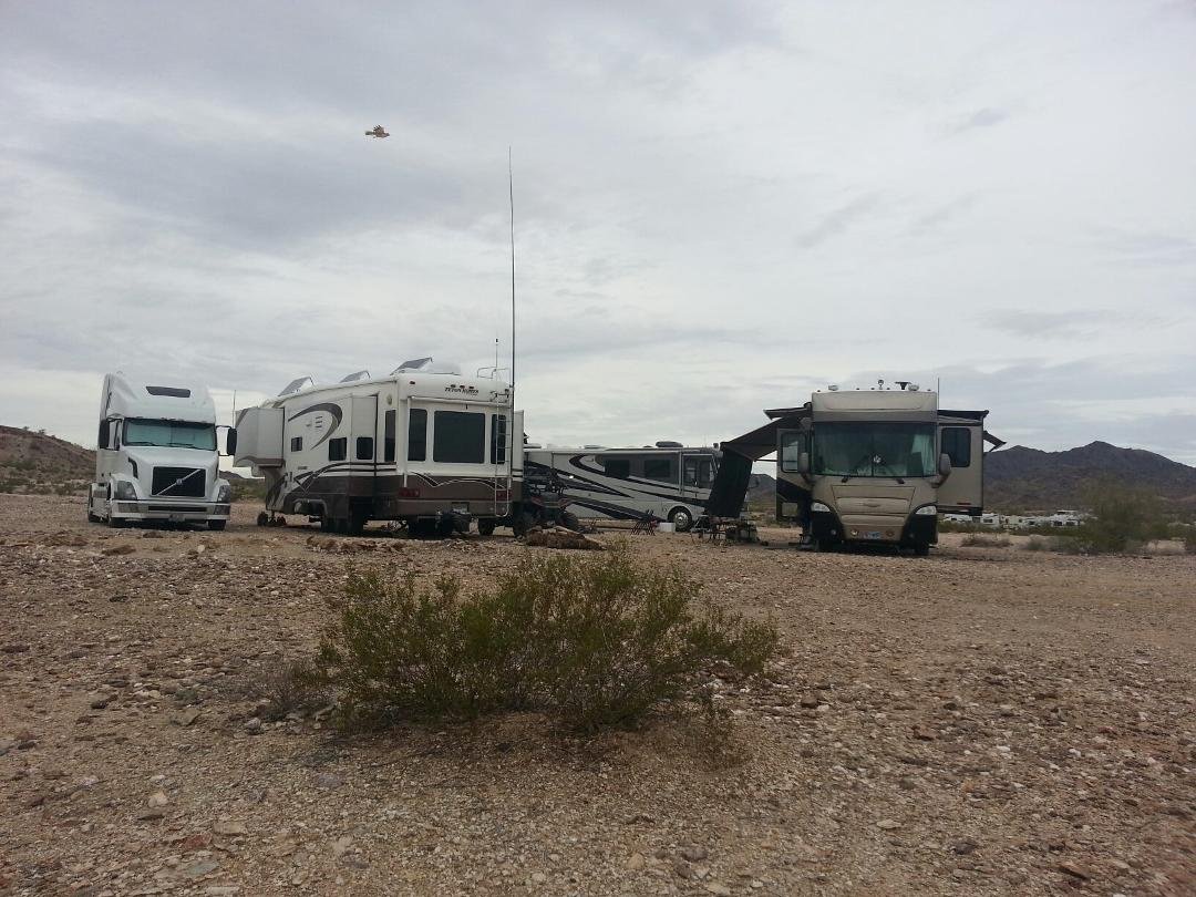 Our current front yard, and our friends in our camp.