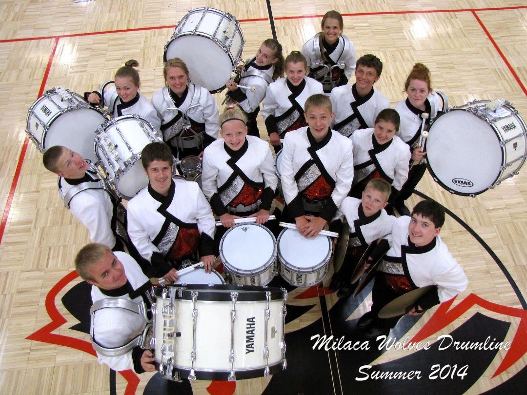 Our Grandson Owen Jackson....Quote from his Dad Paul

 (So proud of my boy, he was asked to be part of the Milaca Sr. High Marching Band this summer. Milaca has one of the top rated marching bands in the state year after ye