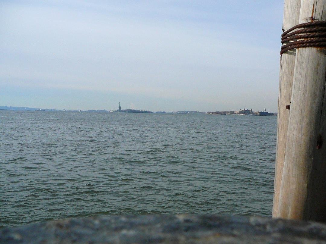The Statue of Liberty from the Staten Island Ferry Landing.