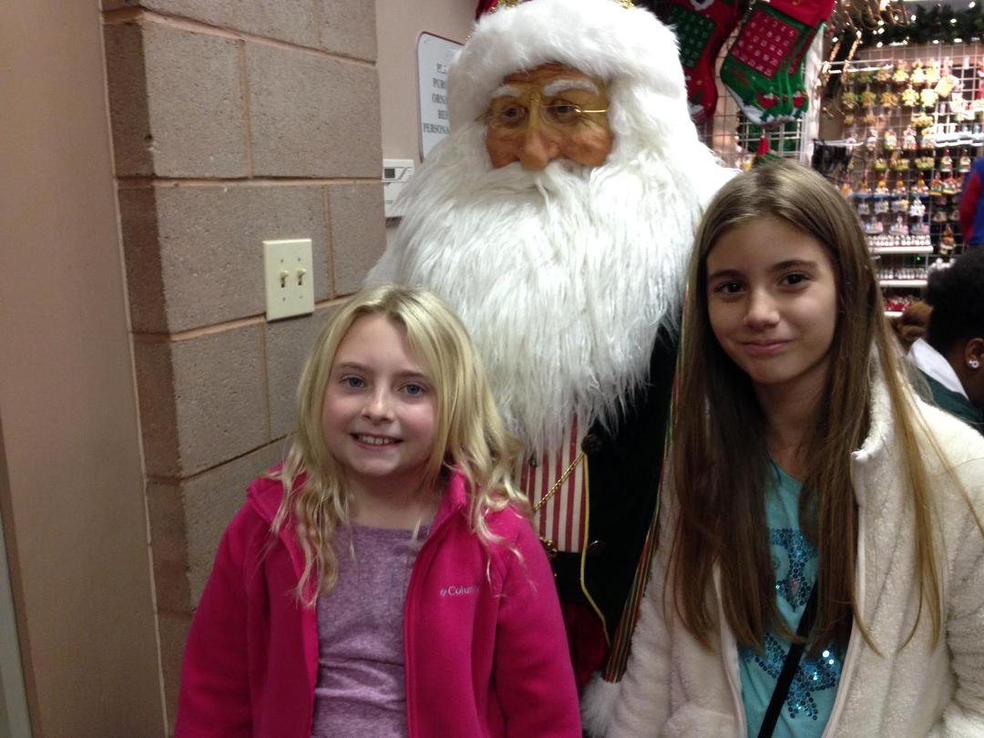 Festival of Lights tonight.Yearly tradition with Camryn & her friend Ivy