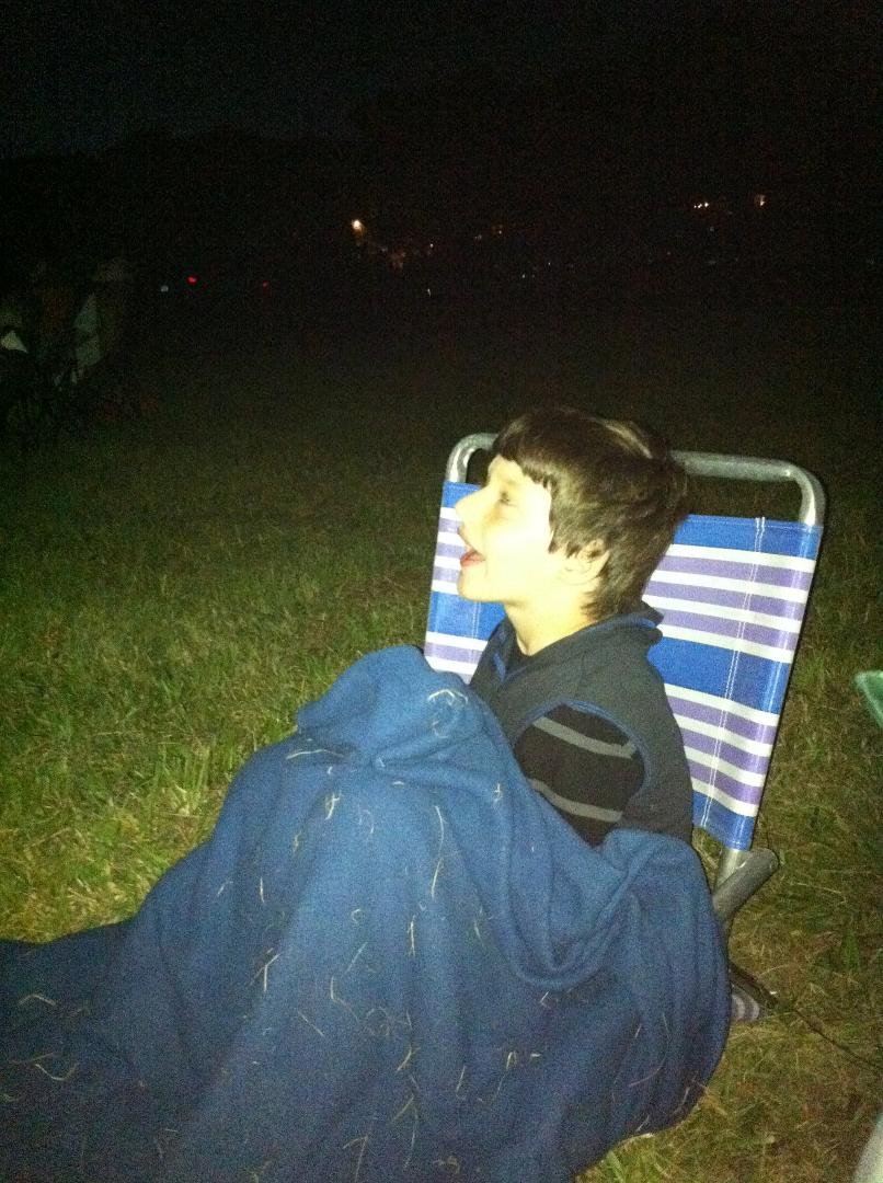 The expression on Weston's face the first time he saw fireworks...priceless!