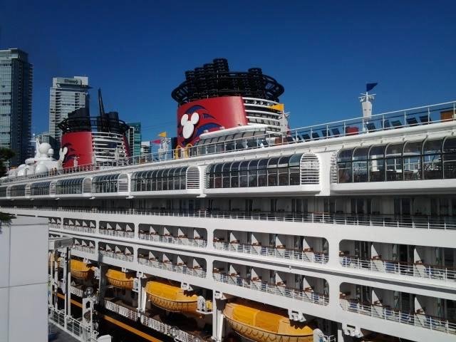 In Vancouver, during the summer, we have lots of cruise ships visiting.  Some of them are very Mickey Mouse.