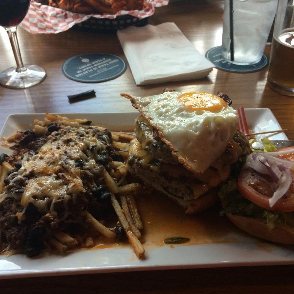 This is for you X the stupid burger at Highland Tavern