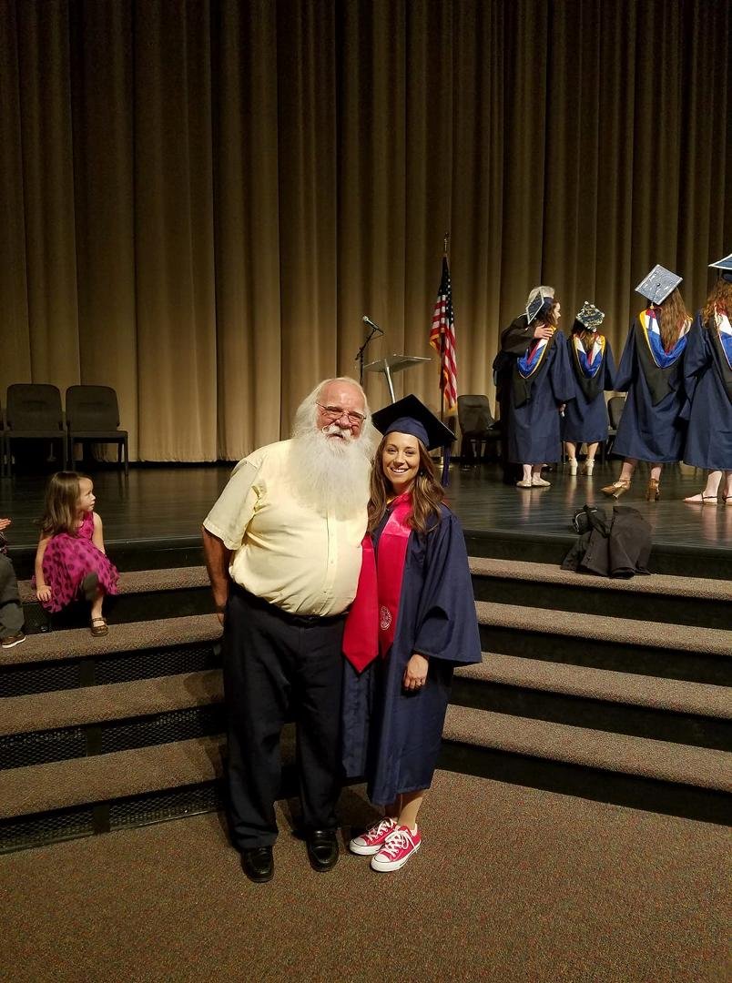 My grand.daughter graduating from Liberty University.