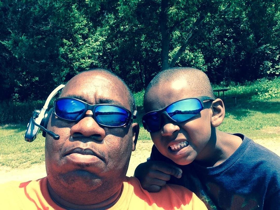 Me and my little man out fishing