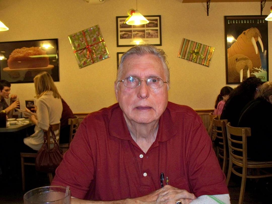 My Dad at Skyline for Birthday party for my oldest and youngest