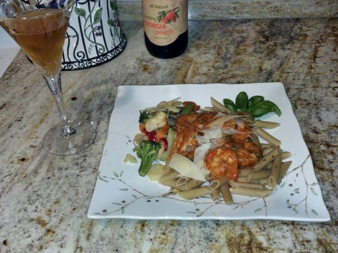 FABULOUS dinner by Lauren Marie.  SHE picked the recipe and made it!
#wehavealotofpastahere