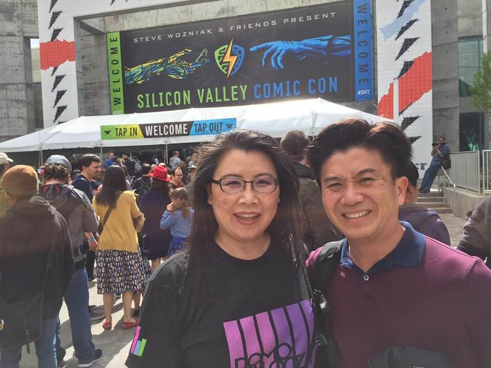 Yes - geeking out with my honey at Silicon Valley Comicon! Hooowah!!!
