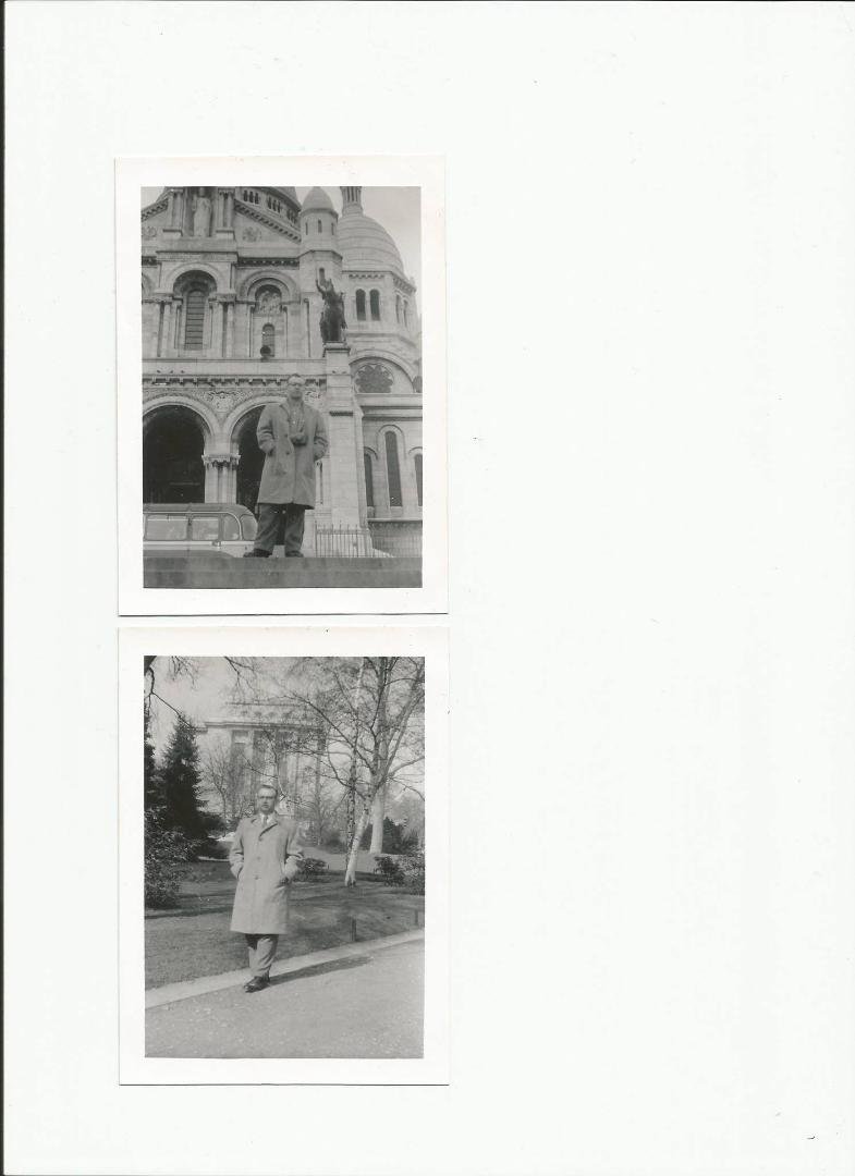 Dad in Paris, France - Spring of 1958