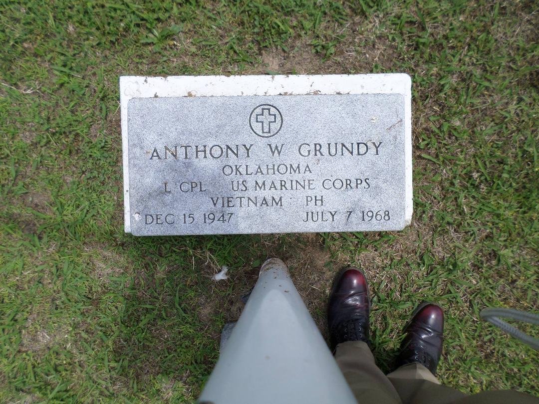 One of the reasons for Memorial Day, Anthony is one of the 58,000+ on the Wall.