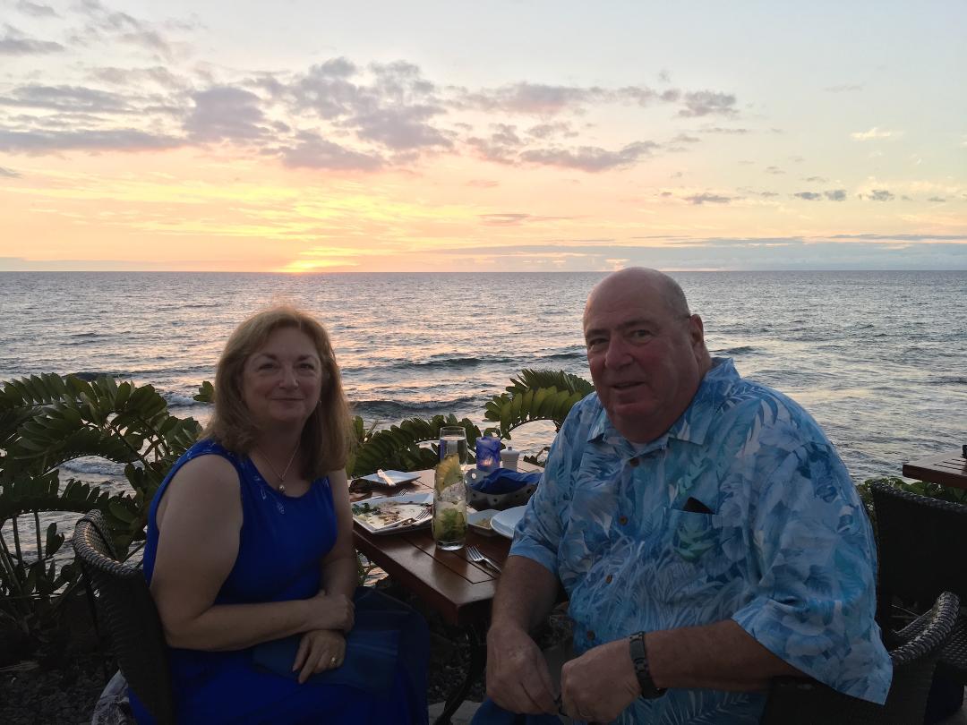 57 years ago, today I married the love of my life. Sharing a picture of our 50th anniversary in Hawaii. Sunset over the Pacific.