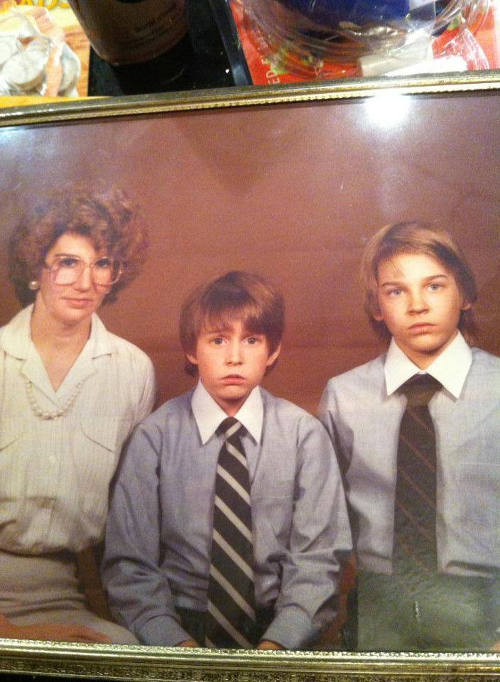 Tha Fam back in the 80's - not the best day.