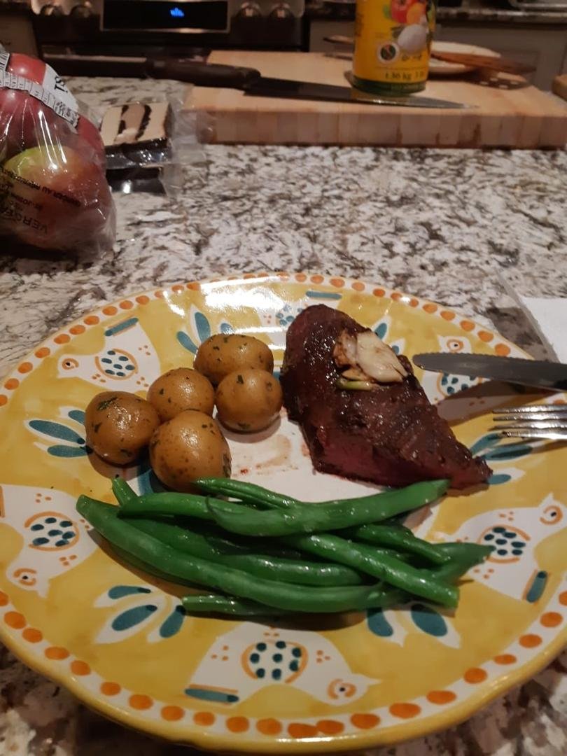 Onglet de boeuf.. was yummy and the perfect cuisson.