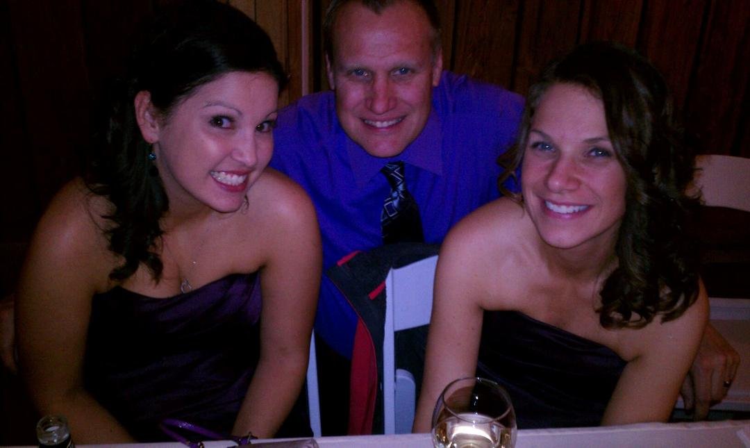 Hanging  with the brides maids