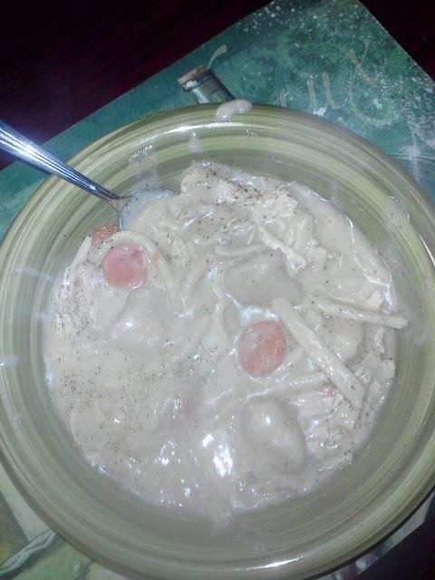 My daughter just made the best chicken and dumplings i have ever eaten!!!! Im miserably but happily full