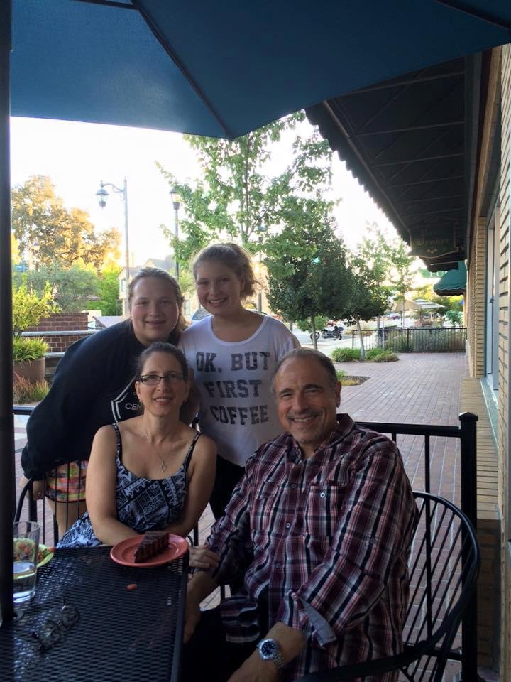Birthday dinner with three lovely ladies. I'm a lucky guy!