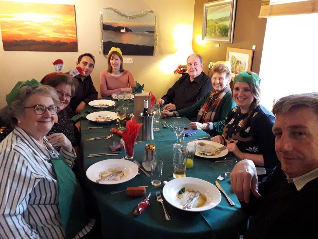 Christmas lunch at the Caddyman Restaurant.