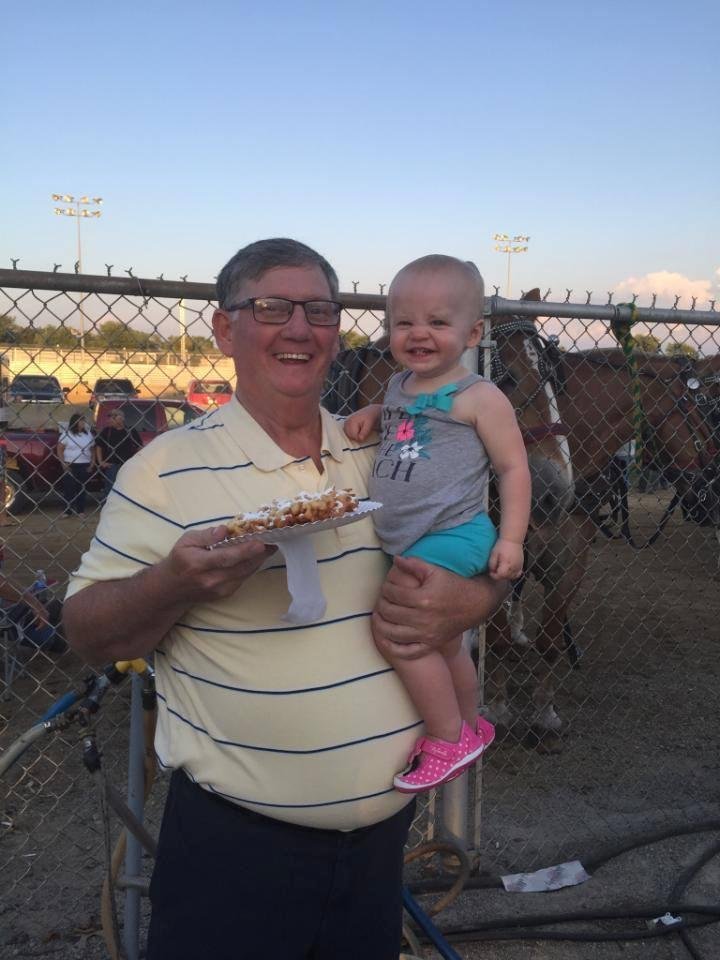 It does not get much better than being with Ellie at the county fair and eating my favorite fair food - funnel cake.