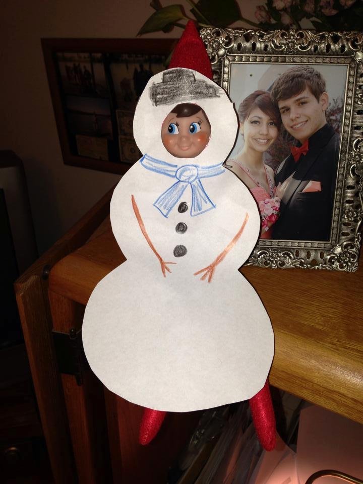 My new best friend goes back to school tomorrow.  My first grades are making snowmen!   Last week was the best behavior ever!   Thanks little Elf!!!
