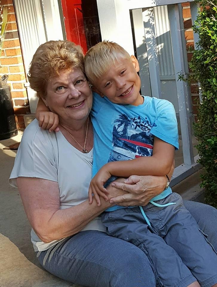 My wonderful grandson on the first day of first grade