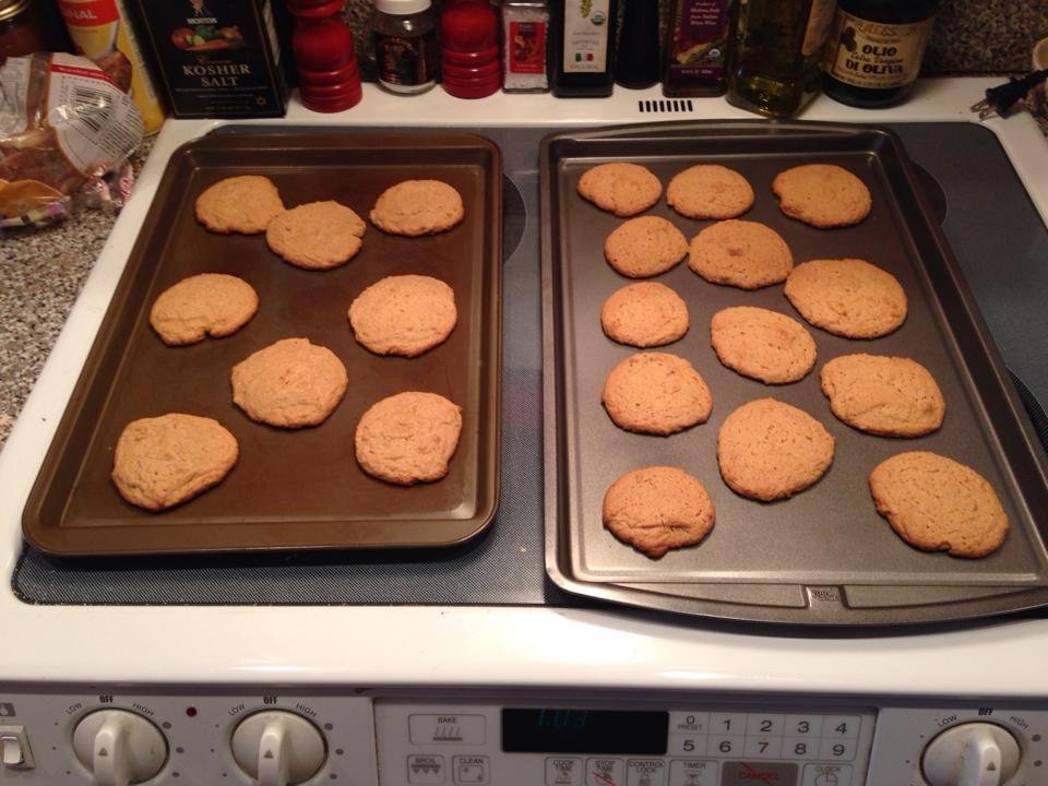 Just out of the oven.