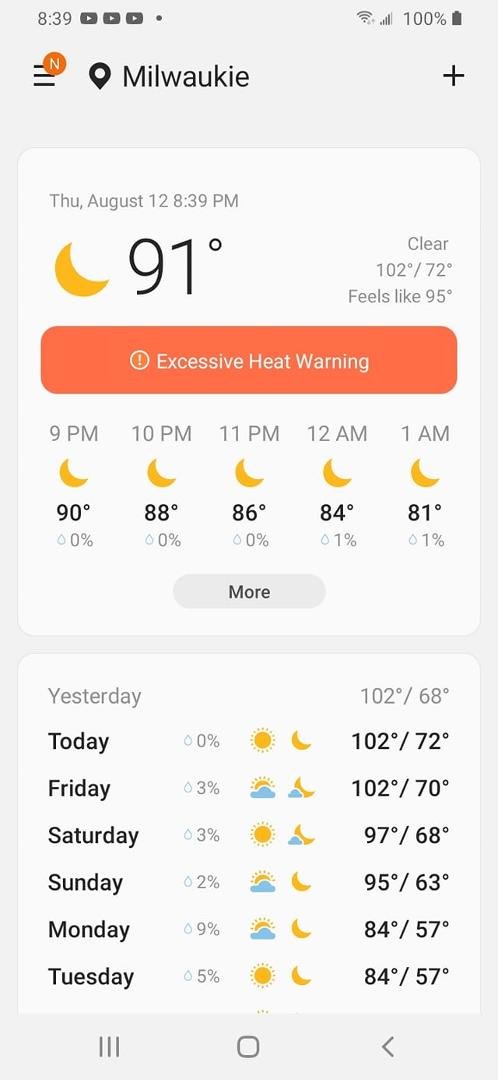 Man nothing like a muggy 91 at 8:39 pm to refresh you. Love the Northwest.
#I miss the rain.