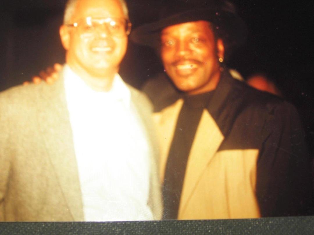 Here are a couple of pictures from my precious Doo Wop album! These are with Eugene Pitt of the Jive Five.