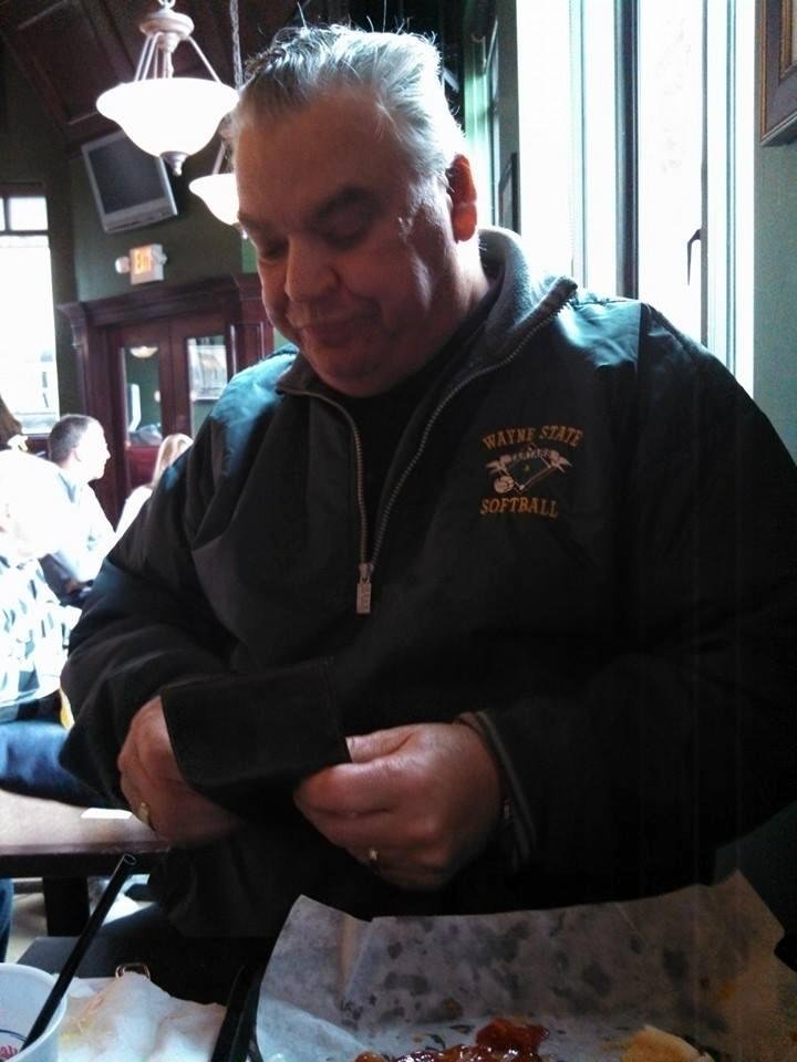 Eating at Bookies before the the Tigers game.
