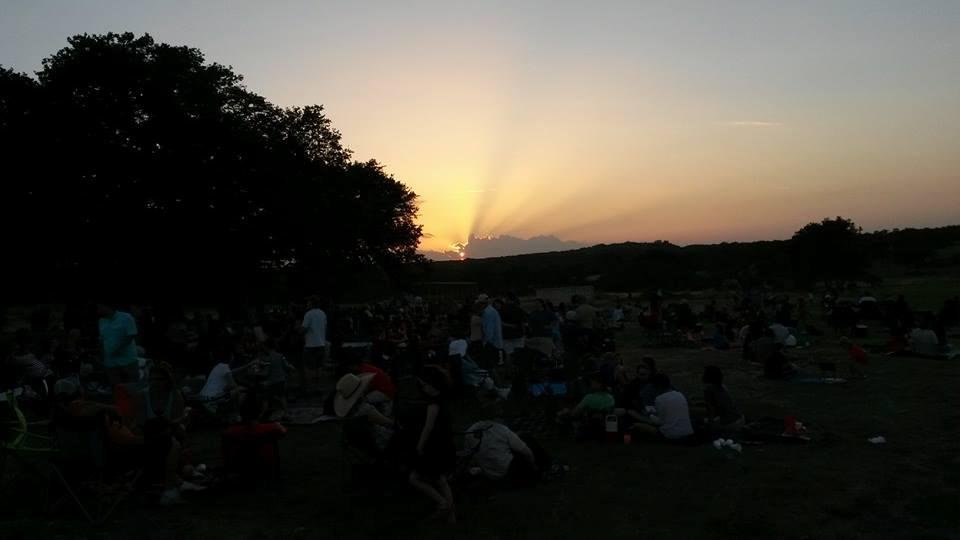 Sunset waiting for fireworks.