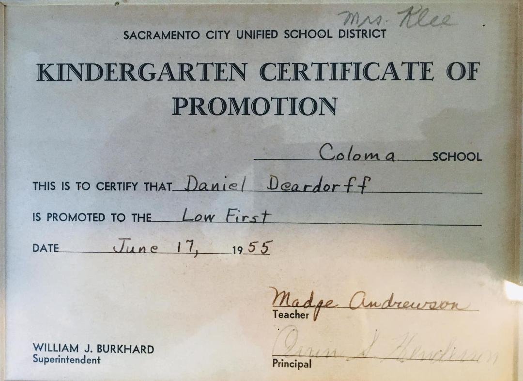 It’s seniors day and I got nuthin’!

This graduation certificate is all I got