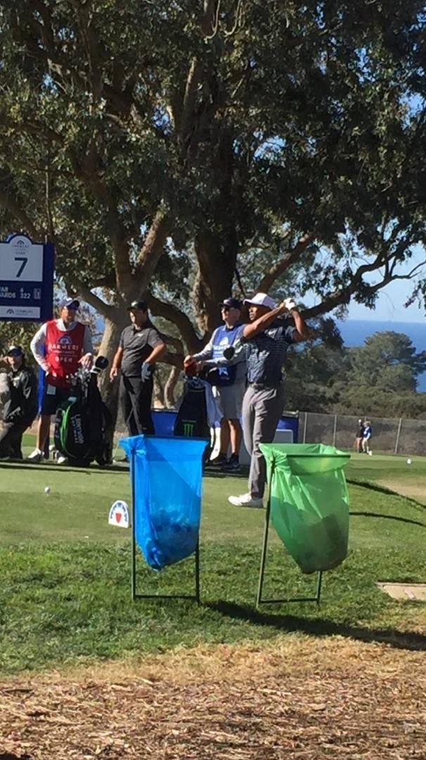 My introduction at pro-am at Torry Pines