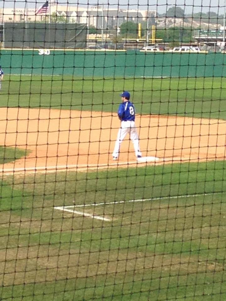 Shawn Garrett is playing first