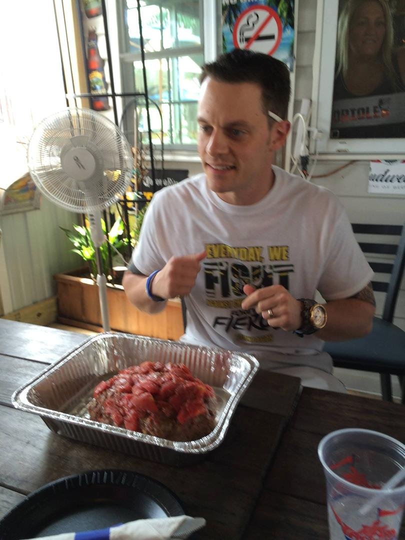 Meatloaf eating contest for a good cause