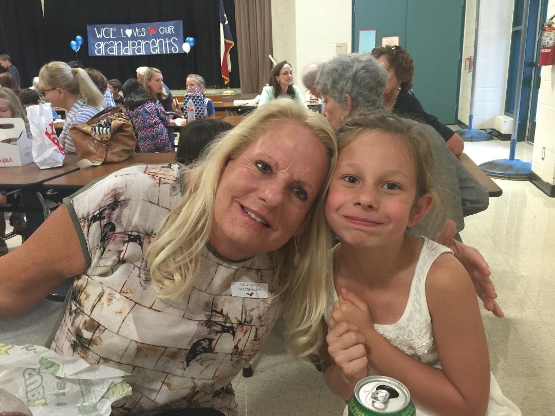 Grandparents lunch day at Aarika's school!