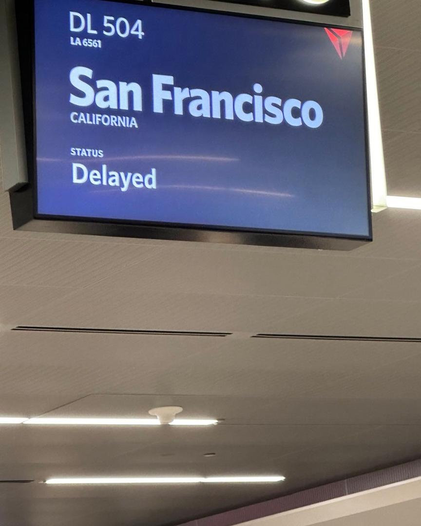 Not something you want to see when you have already spent 23 hours traveling!