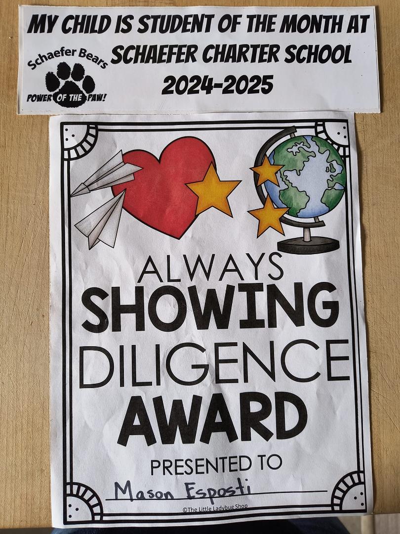 We are so proud of our youngest Mason for receiving this award, Congratulations!!!